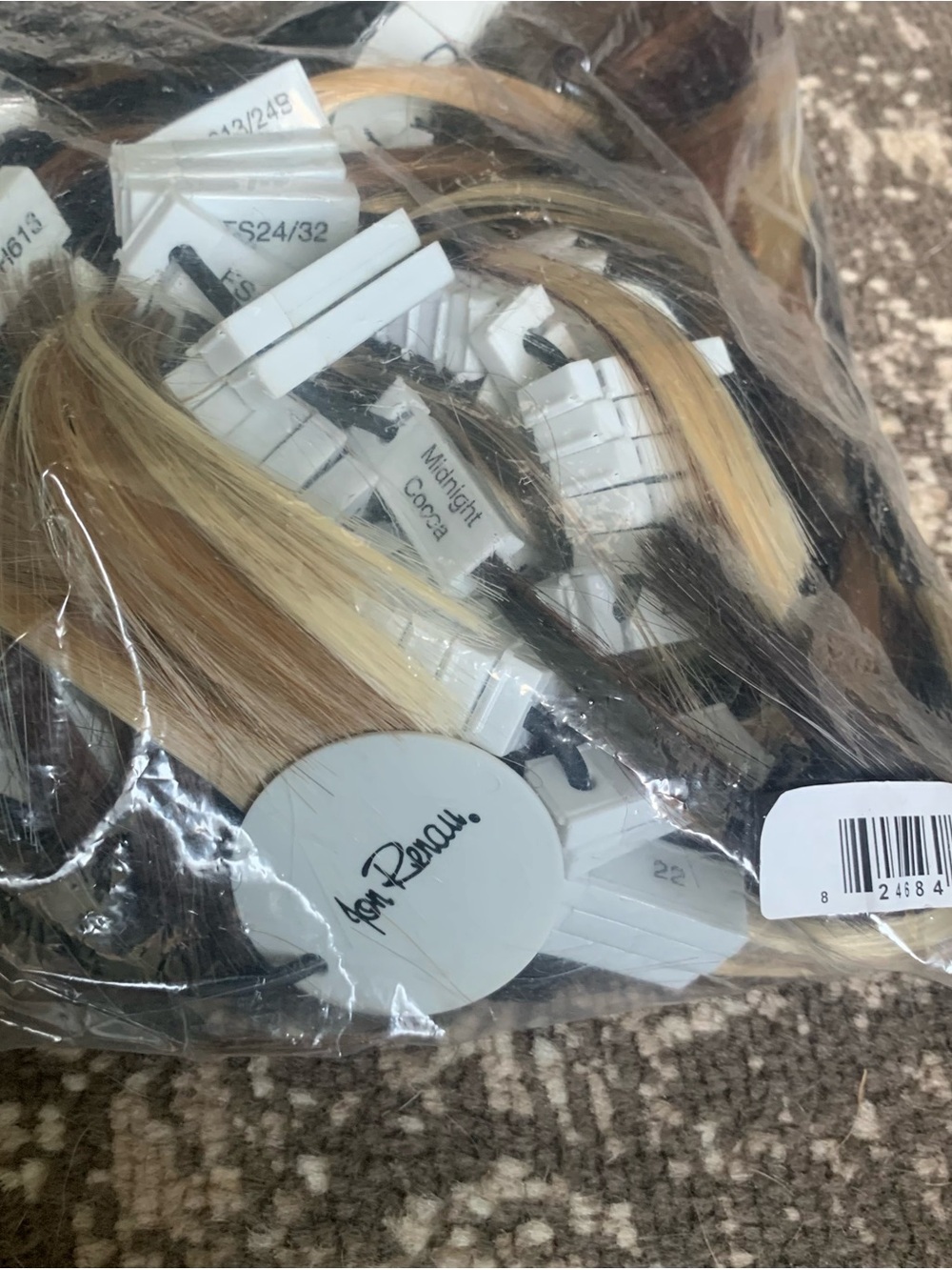 Jon Renau hair color sample rings
